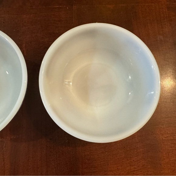 2 Termocrisa Cereal Bowls Vintage Brown Leaf Pattern Wheat Milk Glass - Picture 3 of 7